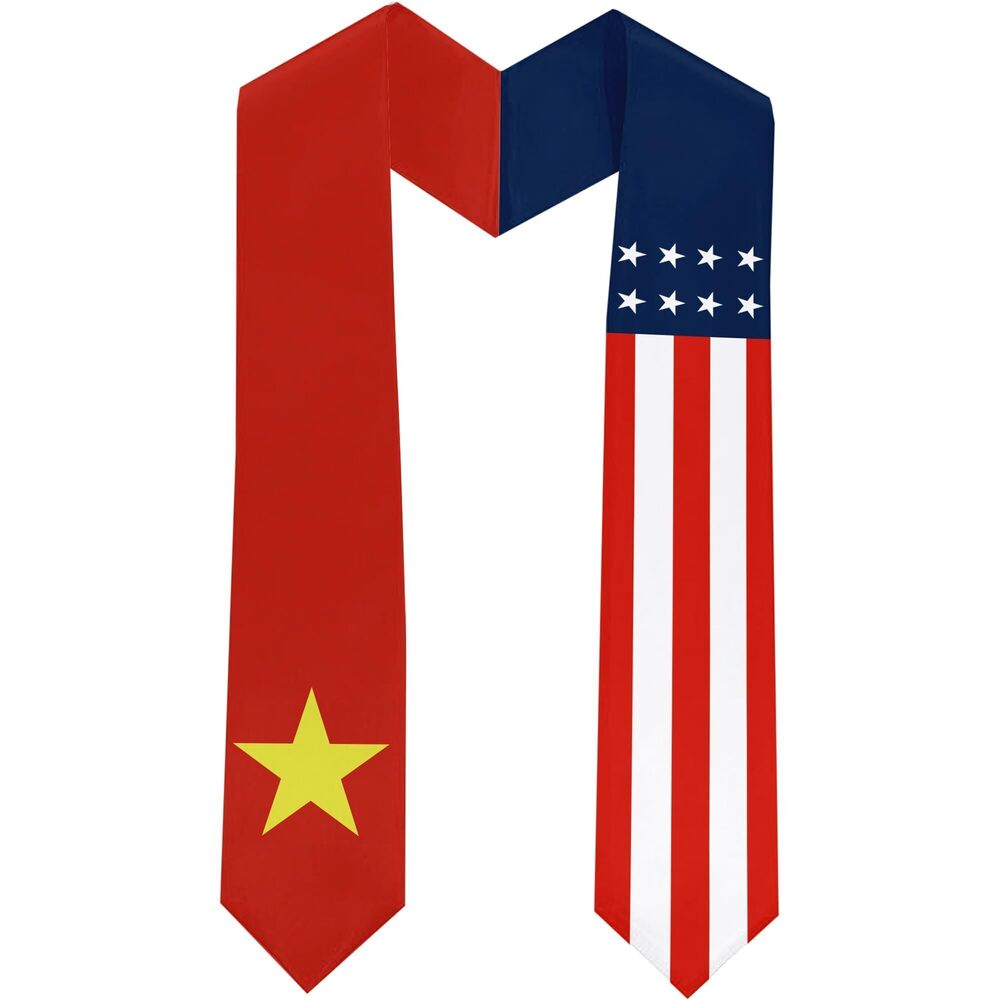 6117 Vietnam Flag International Students Graduation Sash Stole Scarves 180